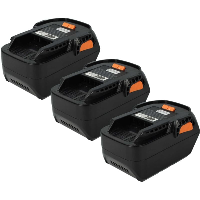 

3x Batería recargable compatible con AEG BEX18-125-0, BFL 18, BHO 18, BKS 18, BMS 18C, BS 18C, BS 18C LI-202C (3000 mAh Li-Ion 18 V) - Vhbw