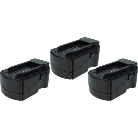 vhbw 3x Batería compatible con Hilti WSR 650-A, WSC 6.5, UH 240-A, WSC 55-A24, TE 2-A, SFL 24 herramientas eléctricas (2500 mAh, NiMH, 24 V)