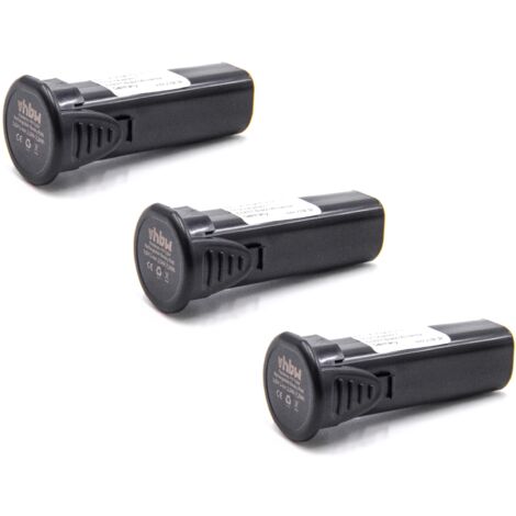 vhbw 3x Batería compatible con Panasonic EY3610 LA1J, EY7410LA1C, EY7410LA2S, EY3610, EY6220NQ, herramienta eléctricas (2000 mAh, Li-Ion, 3,6 V)