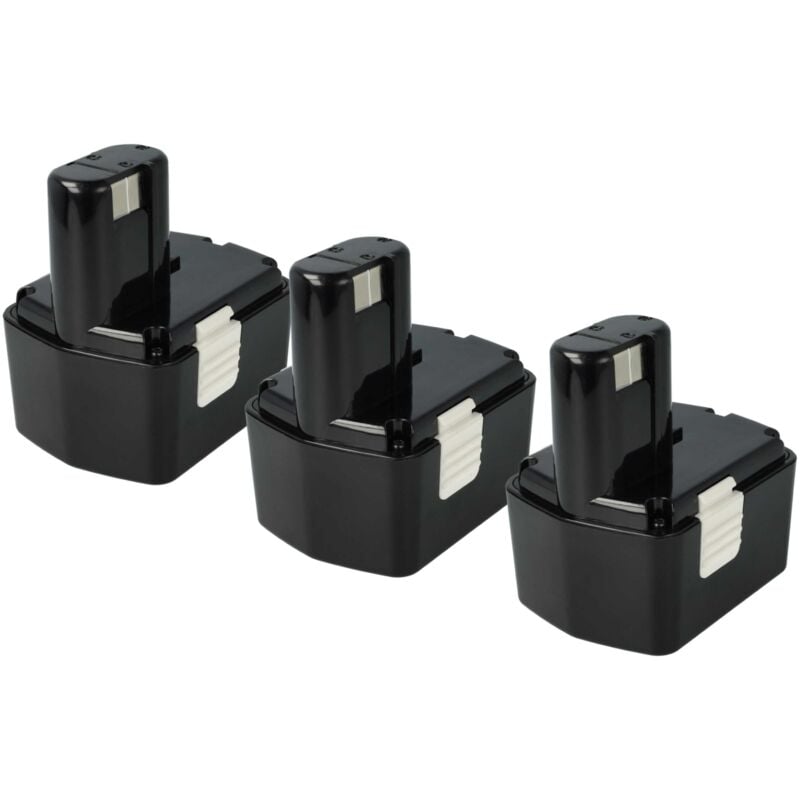 

3x batería Ni-MH 2100mAh (14.4V) para herramientas DS 14DVB, DS 14DVB2, DS 14DVB2K, DS 14DVF y Hitachi 315128, 315129, 315130, 319104, 319933. - Vhbw