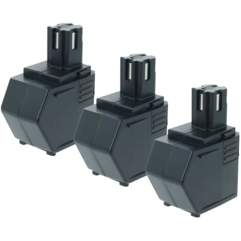 vhbw 3x Batería recargable reemplaza Hilti SBP12, SFB105, SFB121, SFB125, 00315082 para herramientas eléctricas (1500 mAh, NiMH, 12 V)