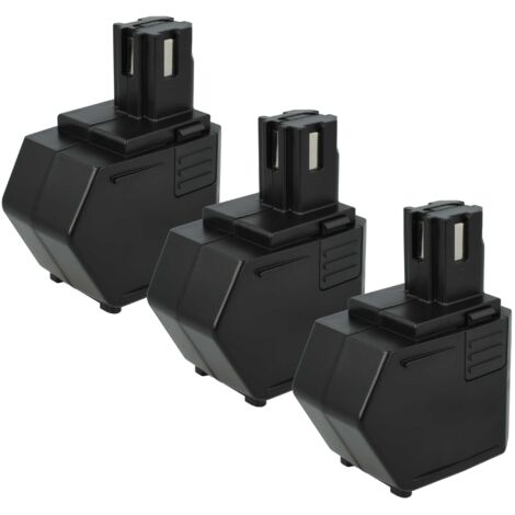 vhbw 3x Batería recargable reemplaza Hilti SBP12, SFB105, SFB121, SFB125, 00315082 para herramientas eléctricas (3000 mAh, NiMH, 12 V)