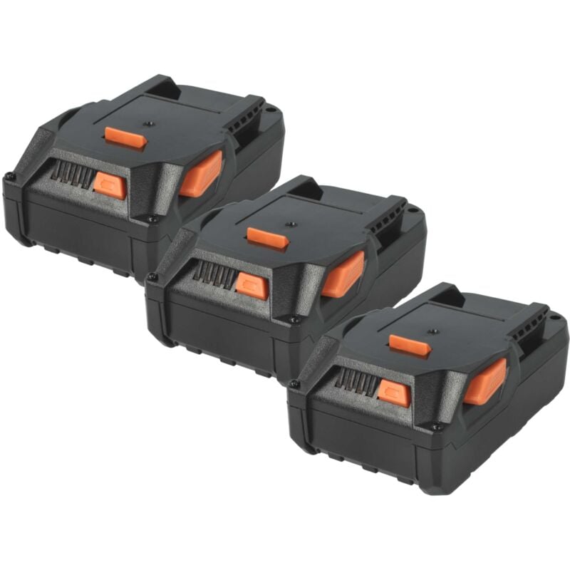 

3x Batería recargable reemplaza Ridgid AC840084 para herramientas eléctricas (1500 mAh, Li-Ion, 18 V) - Vhbw