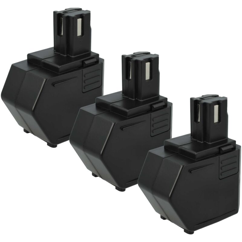 

3x Batería recargable reemplaza Hilti SBP12, SFB105, SFB121, SFB125, 00315082 para herramientas eléctricas (3000 mAh, NiMH, 12 V) - Vhbw
