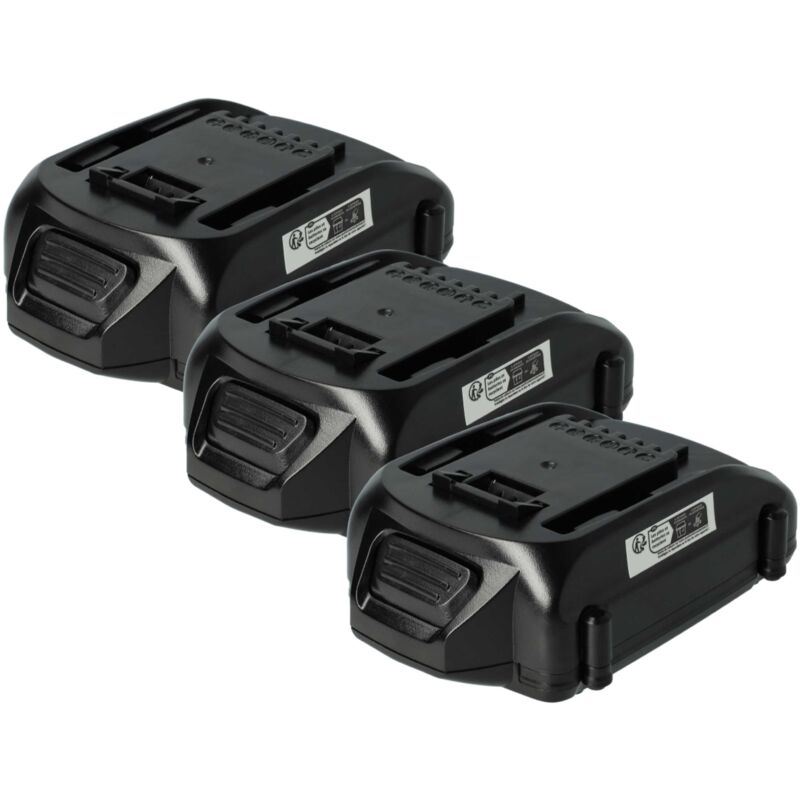 Image of 3x Batteria compatibile con Rockwell RK2810K, RK2810K2, RK2812, RK2812K, RK2812K2, RK2852, RK2852K2 attrezzi da lavoro (2000mAh 18V Li-Ion) - Vhbw