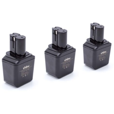 vhbw 3x batteria compatibile con Signode BHC2300 utensile elettrico (3000 mAh, NiMH, 12 V)