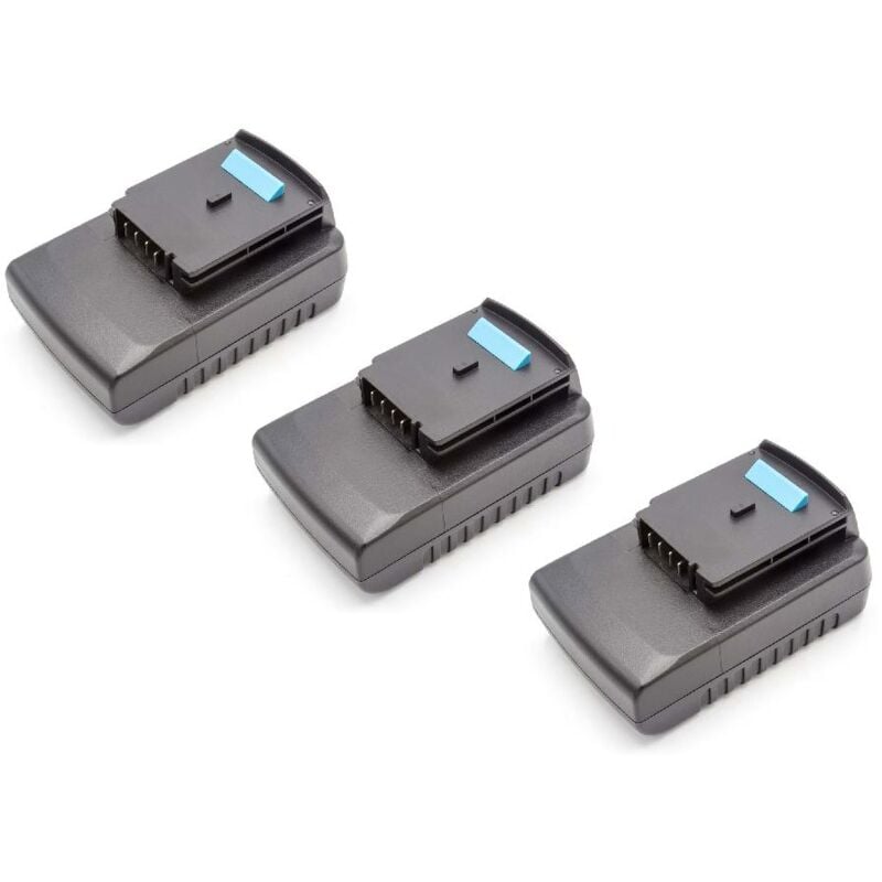 Image of 3x Batteria Li-Ion 2000mAh (18V) per Black & Decker GKC1000L, GKC1817, GKC1817L sostituisce black & decker A1518L, LB018-OPE. - Vhbw