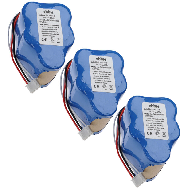 Vhbw 3x batteria sostituisce 945-0005, 945-0006