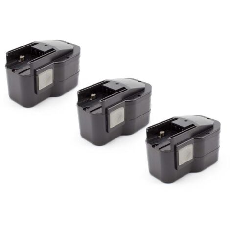 vhbw 3x batteria sostituisce AEG 4 932 376 508, PBS 3000, 49-24-0150, 4 932 373 522, 4 932 367 904 per utensile elettrico (1500 mAh, NiMH, 12 V)