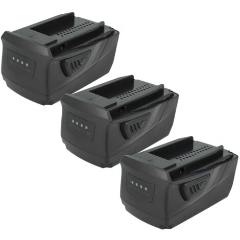 vhbw 3x batteria sostituisce Hilti B22, B22/1.6, 426176, 2018498, 2136393, 2136395, 2183185 per utensile elettrico (6000 mAh, Li-Ion, 21,6 V)
