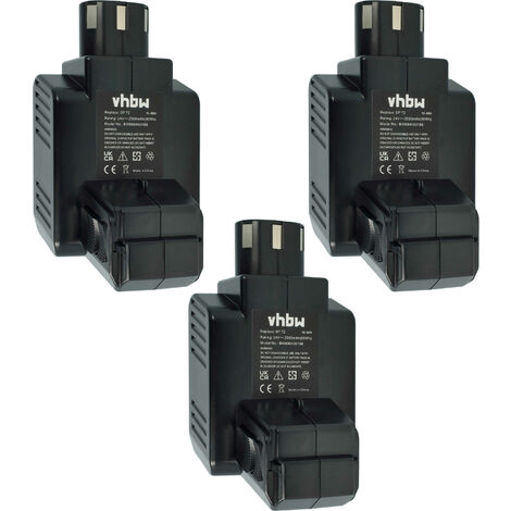 vhbw 3x batteria sostituisce Hilti BP40, 331530 per attrezzo da lavoro (2500 mAh, NiMH, 24 V)