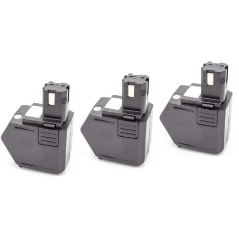 vhbw 3x batteria sostituisce Hilti SBP12, SFB105, SFB121, SFB125, 00315082 per attrezzi da lavoro (1500 mAh, NiMH, 12 V)