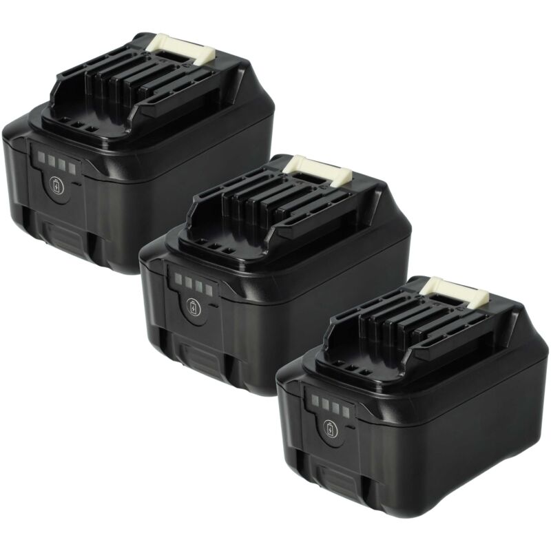 Image of Vhbw - 3x batteria sostituisce Makita BL1041B-2, BL1041B per utensile elettrico (5000 mAh, Li-Ion, 12 v)