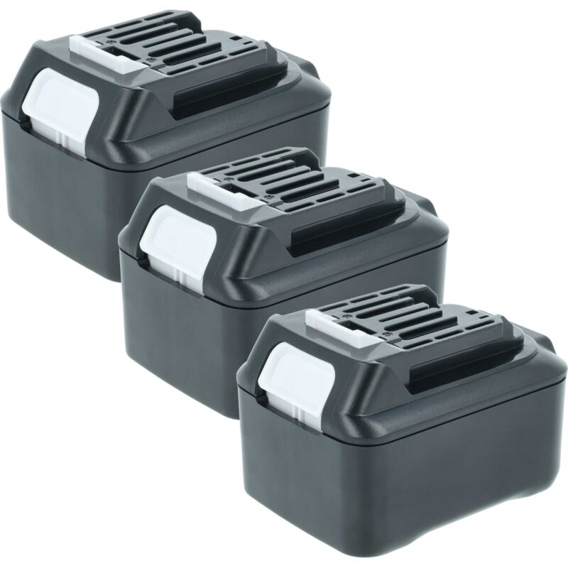 Vhbw - 3x Batterie compatible avec Makita UR100DZ, UR100DWYEX, UR100DWE, UR100DWAEX, UR100DSMEX outil électrique (5000 mAh, Li-ion, 12 v)