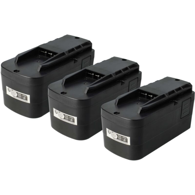 3x Batterie remplacement pour Festo / Festool T12+3, C12LI, TDK12, C12 Duo pour outil électrique (2000 mAh, NiMH, 12 v) - Vhbw