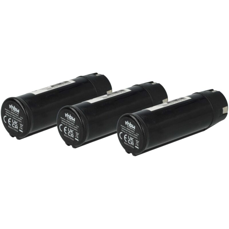 Vhbw - 3x Batterie compatible avec Ryobi RP4020 Digital Multimeter, RP4310, RP4300, RP4400, RP4400 Flashlight outil électrique (2000 mAh, Li-ion, 4 v)