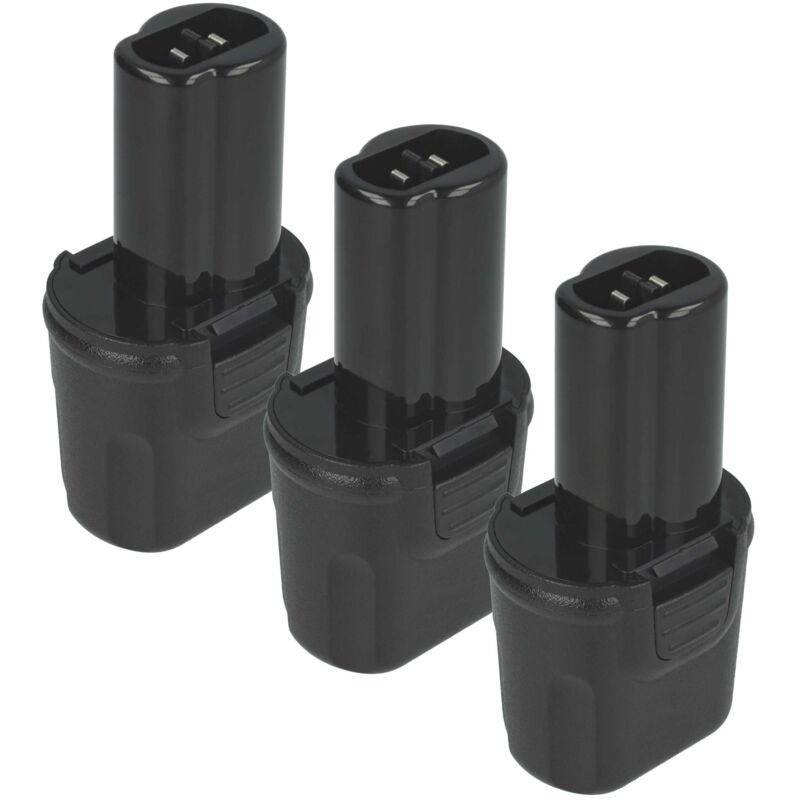 Vhbw - 3x Batterie compatible avec Dewalt DC600 Screwdriver outil électrique (2100 mAh, NiMH, 3,6 v)