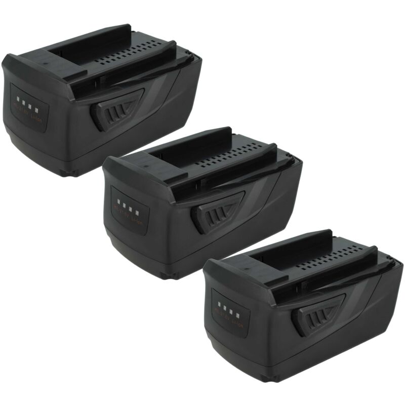 vhbw 3x Battery compatible with Hilti ST 1800-A22, SSH 6-A22, TE 6-A22, TE 4-A22, VC 5-A22, TE 2-A22 Power Tools (5000 mAh, Li-Ion, 21.6 V)