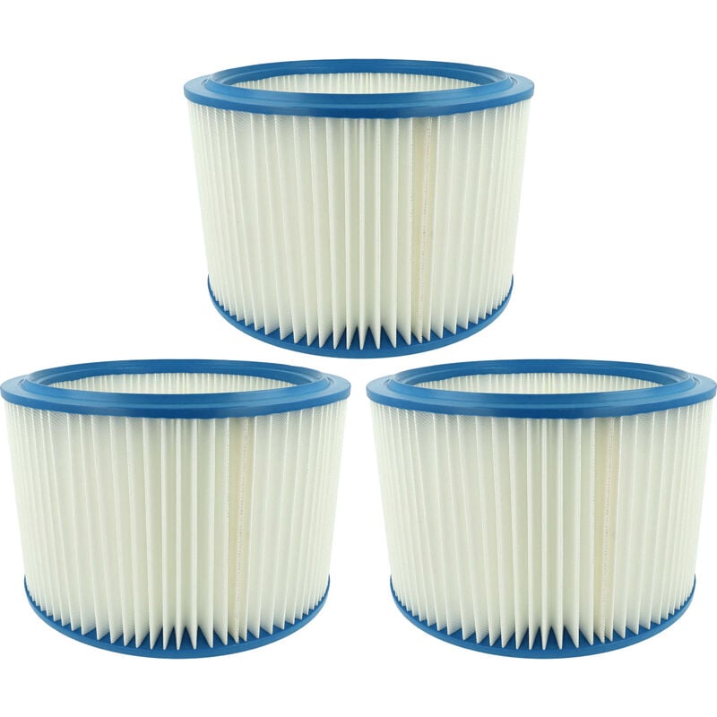 3x Cartouche filtrante remplacement pour Nilfisk 107400562 pour aspirateur - Filtre pour particules fines - Vhbw