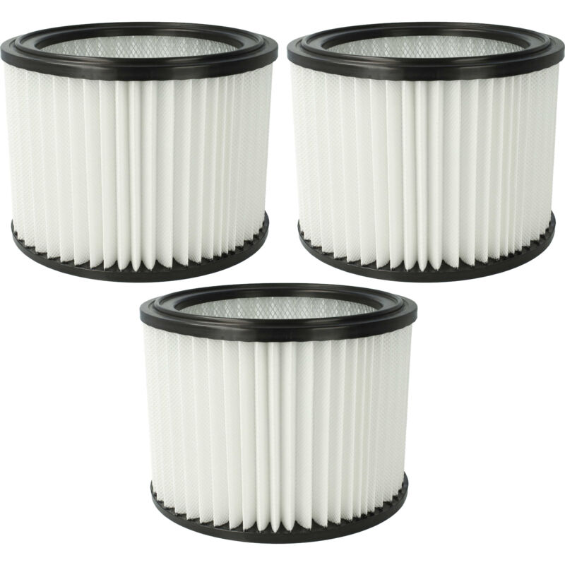 Vhbw - 3x Cartouche filtrante remplacement pour Nilfisk 107417194 pour aspirateur - Filtre pour particules fines, microfibres non tissées