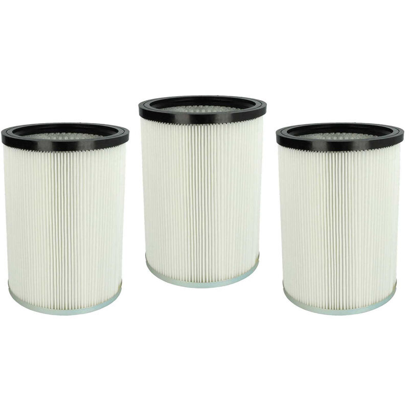 vhbw 3x Cartridge Filter compatible with Kärcher NT 90/2 Me Classic VEX, NT 90/2 Me Classic Edition EU Vacuum Cleaner - White