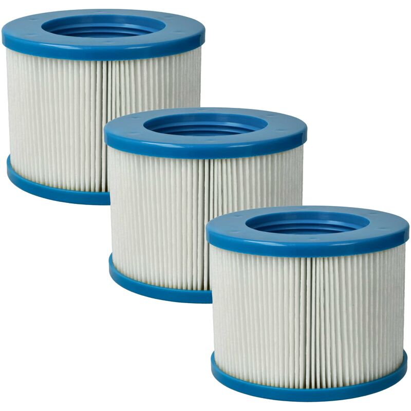 Image of 3x cartuccia filtrante sostituisce Arebos AR-6FK, 4260627422975 per piscina - Filtro di ricambio blu / bianco - Vhbw