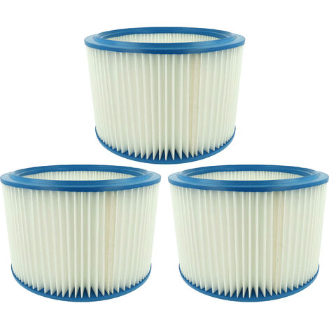 vhbw 3x elemento filtrante sostituisce Nilfisk 107400562 per aspiratore secco/umido