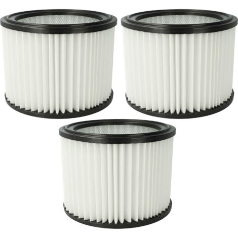 vhbw 3x elemento filtrante sostituisce Nilfisk 107417194 per aspiratore secco/umido - microfibra / plastica