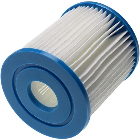 vhbw 3x Filter Cartridge compatible with Intex Krystal Clear M1, Krystal Clear M2 Swimming Pool, Filter Pump - Water Filter Blue White