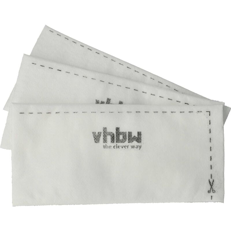 Vhbw - 3x Filtre compatible avec Miele Complete C3, C1, C2 aspirateur - filtre de sortie d'air, blanc