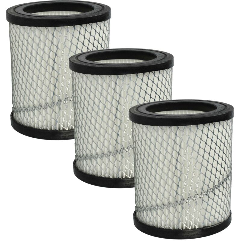3x filtre compatible avec Ruecab 3470, 3407, 3032 aspirateur de cendres - Filtre hepa contre les allergies - Vhbw