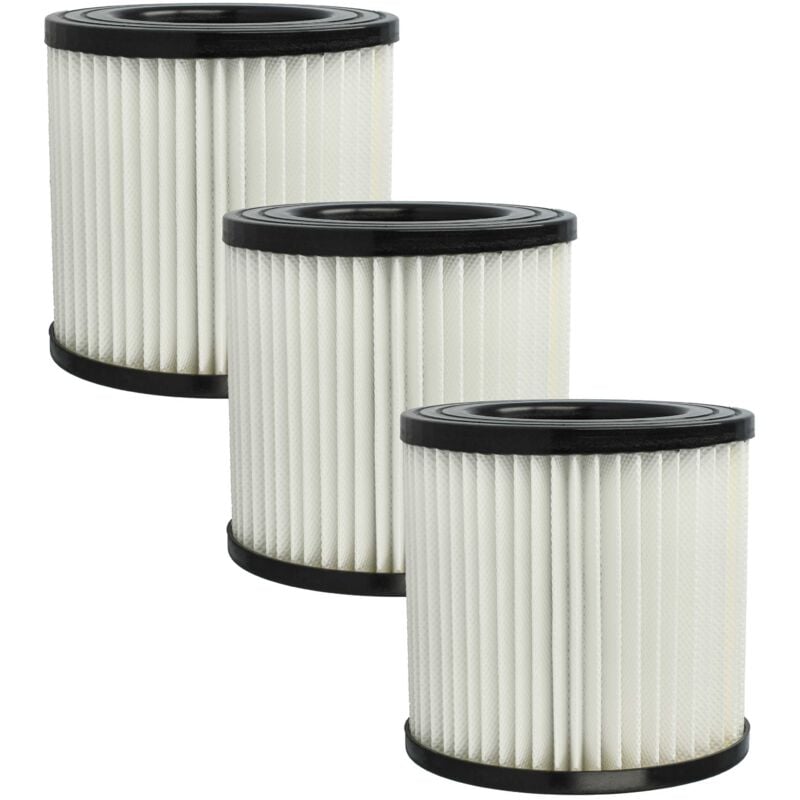 vhbw 3x filtre compatible avec Scheppach ASP30-ES, ASP30-OES, ASP20, ASP20-ES, ASP 30 PLUS aspirateur - Filtre HEPA