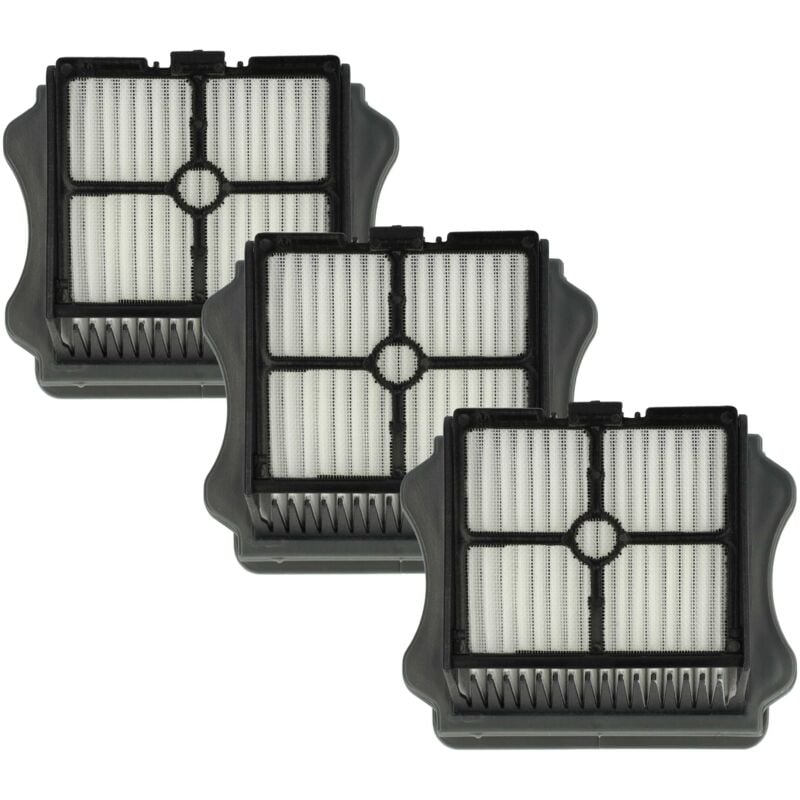 3x filtre plissé plat compatible avec Tineco iFloor3 aspirateur sec/humide, aspirateur - Élément filtrant - Vhbw