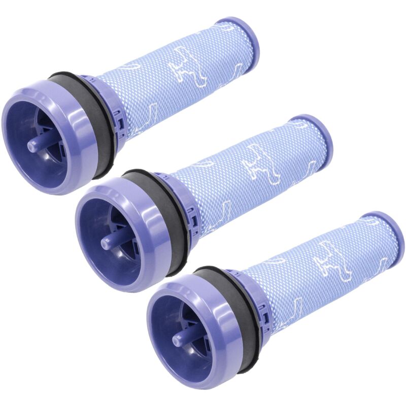 Vhbw - 3x Filtre pré-moteur remplacement pour Dyson 923413-01, 92341301 pour aspirateur - Filtre de protection du moteur, nettoyable