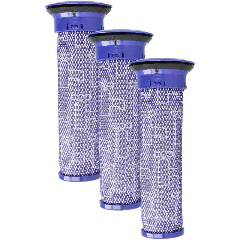 Vhbw - 3x Filtre pré-moteur compatible avec Dyson DC47, DC46, DC47i, DC38, DC36, DC38i aspirateur - Filtre de protection du moteur, nettoyable