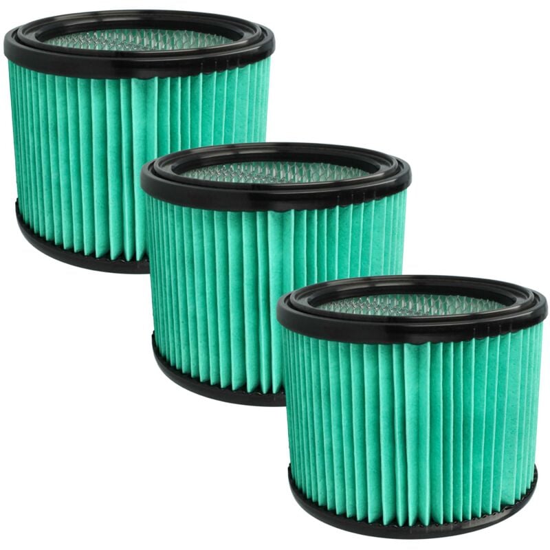 3x filtre remplacement pour Bosch 2608000699 pour aspirateur - filtre hepa bleu clair / noir - Vhbw