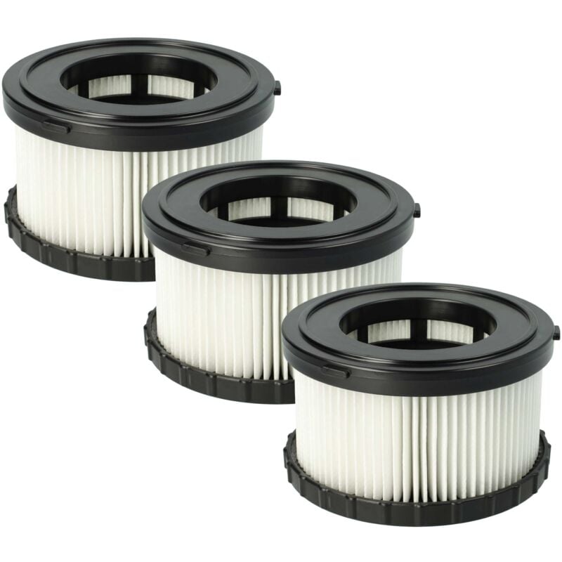 Vhbw - 3x filtre remplacement pour Dewalt DC5151H, dc 5151 h pour aspirateur - Filtre hepa contre les allergies