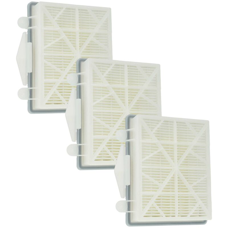 Vhbw - 3x filtre remplacement pour Kärcher ean 4054278615905, 6.414-760.0, 2.889-286.0 pour aspirateur - filtre hepa noir / blanc