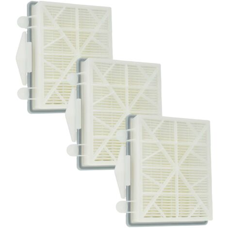 vhbw 3x filtre remplacement pour Tornado K28892860 pour aspirateur - filtre HEPA noir / blanc
