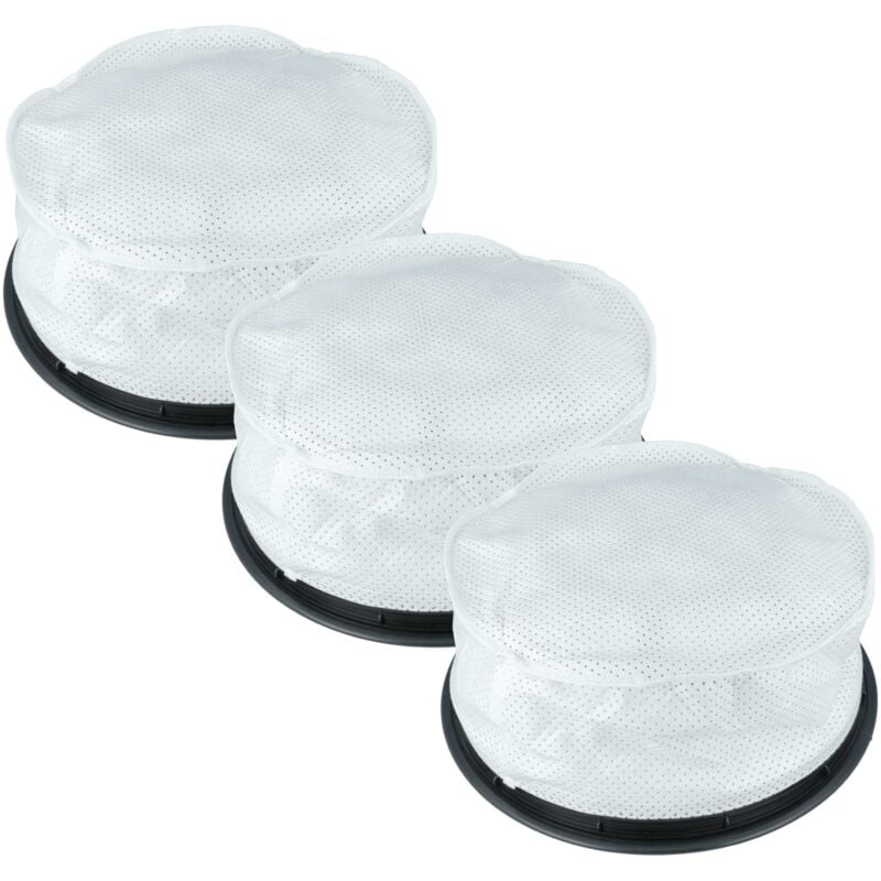 Vhbw - 3x filtre rond compatible avec Numatic nvq 384, nvq 380, nvq 382, NVQ370-22, NVQ370, nvq 372, nvq 375, nvq 380 B-22, NVQ-254, nvq 374
