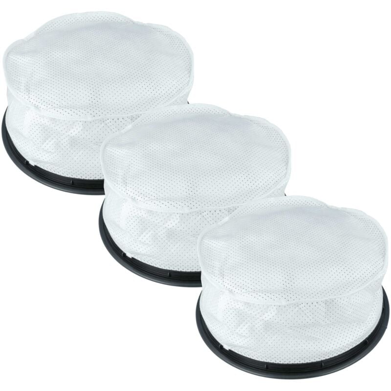 Vhbw - 3x filtre rond compatible avec Numatic Ramoneur va 40 2, PSP200A, PSP200, PVR-200A, pvt 390 aspitrolley, PSP370, PVT-220A, PSP370A