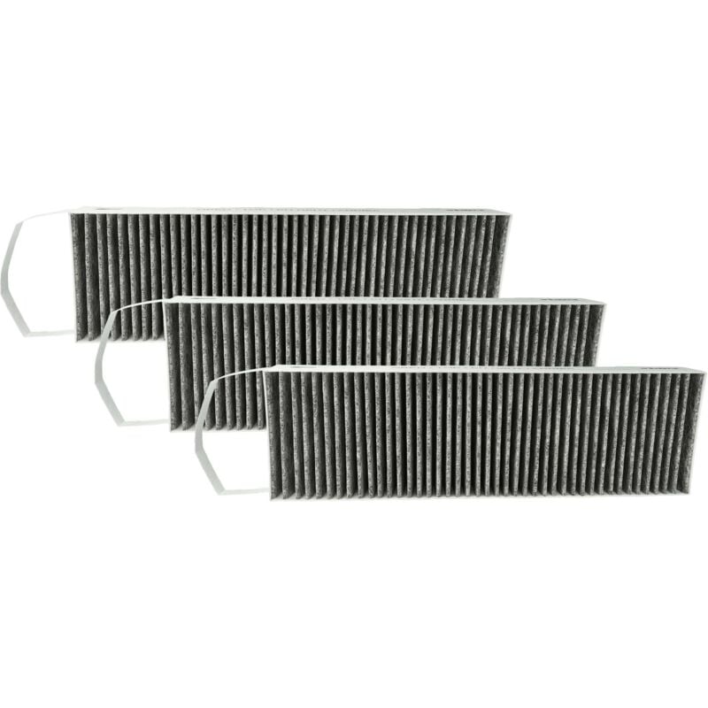 Vhbw - 3x Filtres à charbon actif compatible avec Bora s Pure, Pure, puxu, m Pure, x Pure hotte aspirante