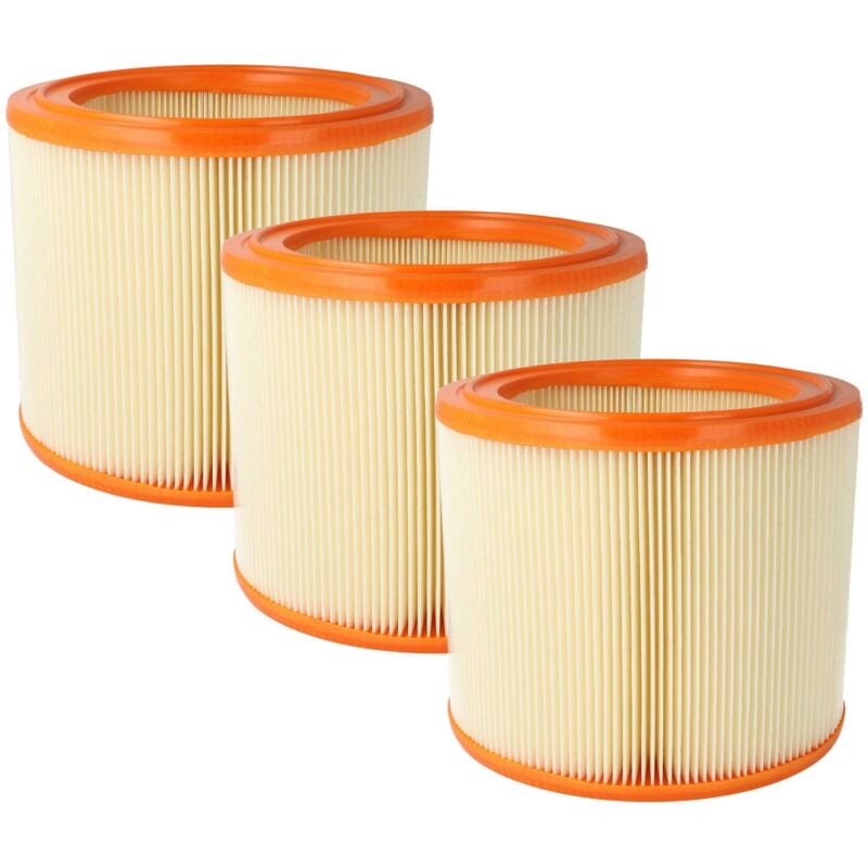 3x Filtres à lamelles remplacement pour Makita W60077 pour aspirateur à main - Vhbw
