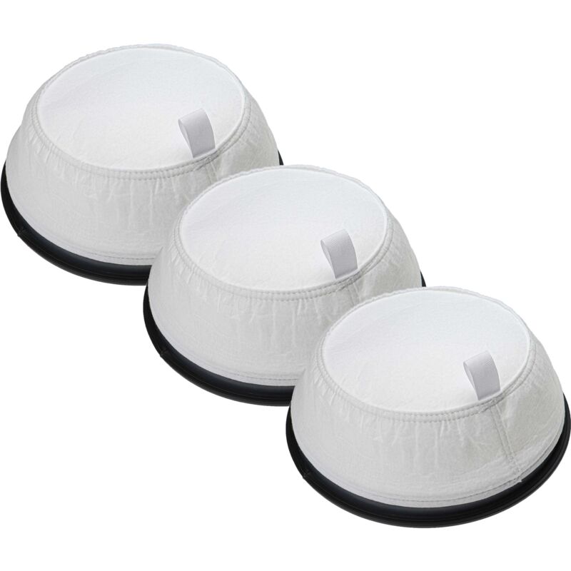 3x Filtres à sac compatible avec Nilfisk VP300 Eco eu, Saltix 10 aspirateur à sec - Filtre de rechange noir / blanc - Vhbw