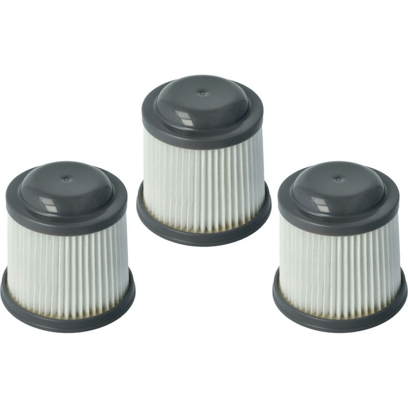 Vhbw - 3x filtres à cartouche compatible avec Black & Decker Dustbuster Pivot PD1020, PD1020L, PD1420, PD1420LP, PD1820, PD1820L aspirateur