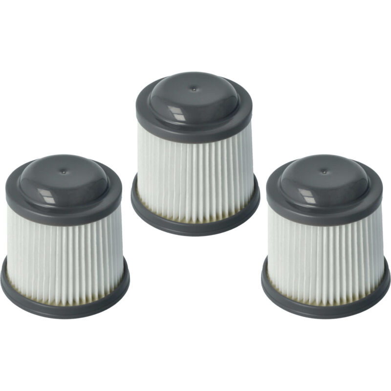 Vhbw - 3x filtres à cartouche compatible avec Black & Decker Dustbuster Pivot PD1820LF, PV1210, PV1225, PV1225NB, PV1225NPM, PV1410 - Filtre plissé