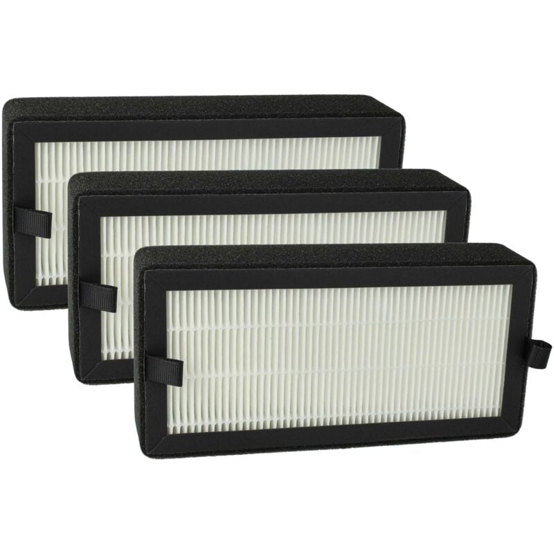 3x Filtres hepa hepa 13 compatible avec Baren B-747, B-757 purificateur d'air - Filtre de rechange - Vhbw