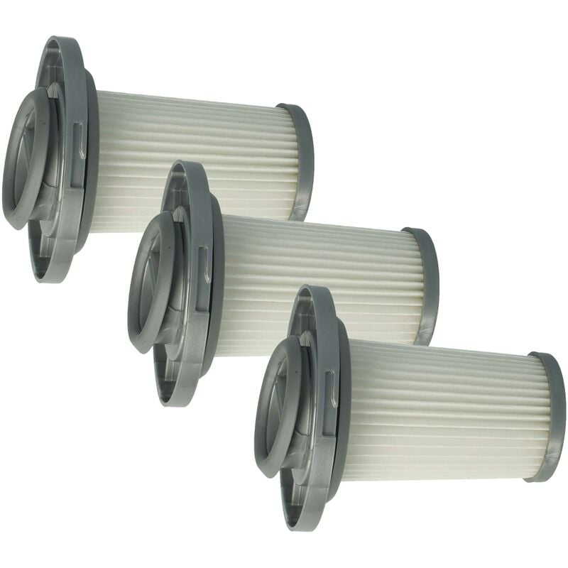 Vhbw - 3x Filtres séparateurs compatible avec Rowenta X-Force Flex 8.60 Allergy RH9677WO aspirateur - Filtre de rechange, lavable gris / blanc