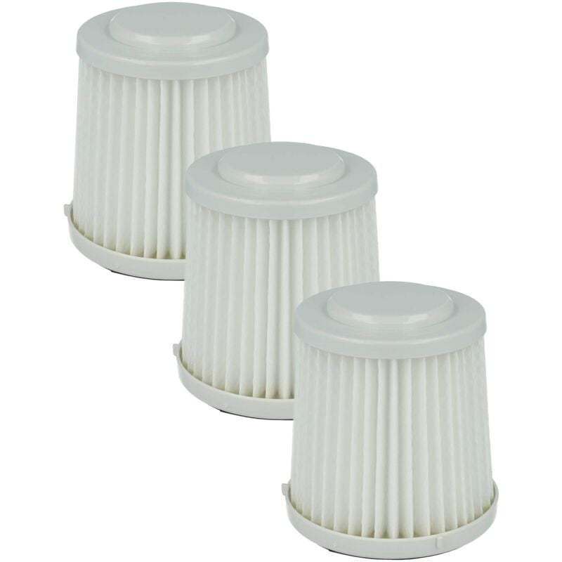 Vhbw - 3x filtro a pieghe piatte compatibile con