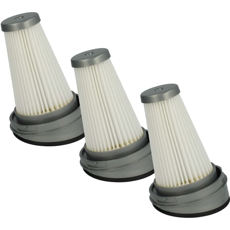 Vhbw - 3x filtro a pieghe piatte compatibile con